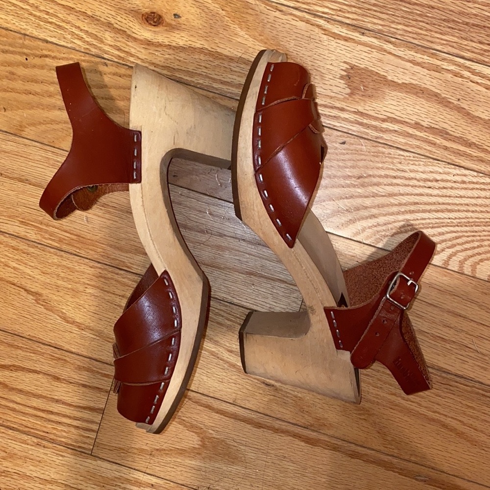 Swedish Hasbeens Toffel Sandals Eur Size 40